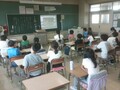 終業式　しっかり話を聞く城南っ子