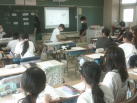 応援係の打合せでは、団長など役割を決めました。
